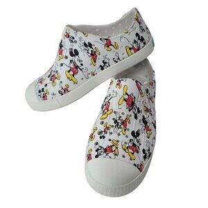 Native Shoes Mickey Mouse Print Slip-On Sneakers Size C13. Size 13 kids